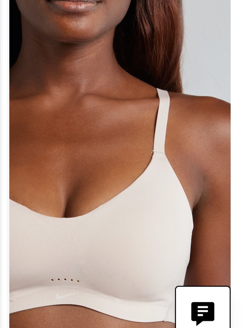 Nike Women's Alate Sports Bra in white